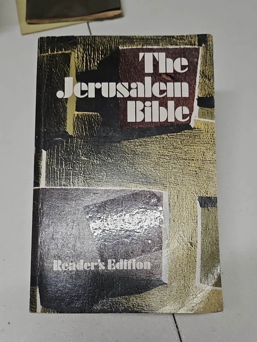 The Jerusalem Bible Reader's Edition - Olive Green & Brown Cover